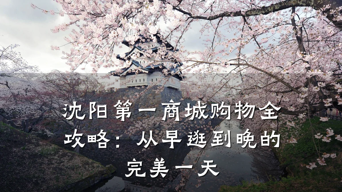 沈阳第一商城购物全攻略:从早逛到晚的完美一天