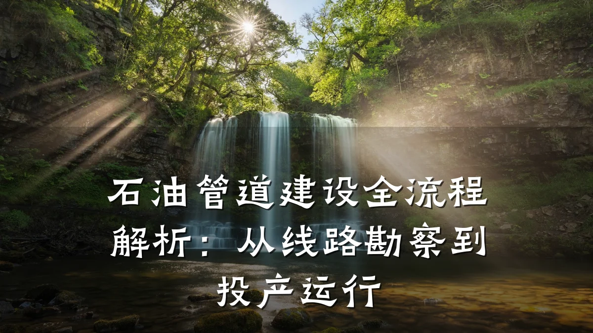 石油管道建设全流程解析:从线路勘察到投产运行