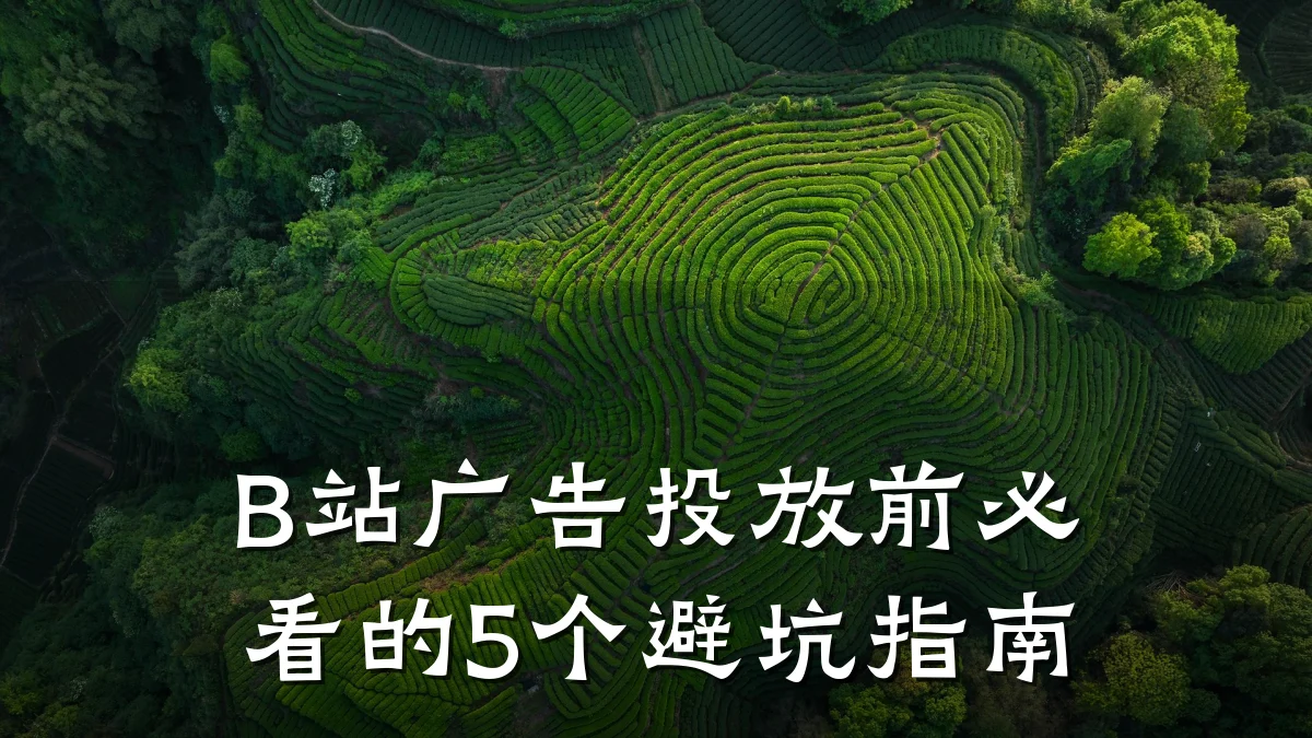 B站广告投放前必看的5个避坑指南