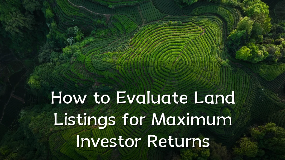 How to Evaluate Land Listings for Maximum Investor Returns