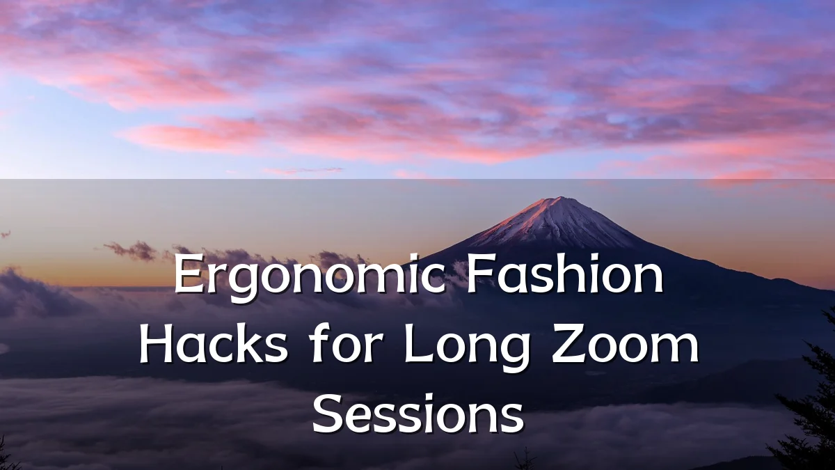 Ergonomic Fashion Hacks for Long Zoom Sessions