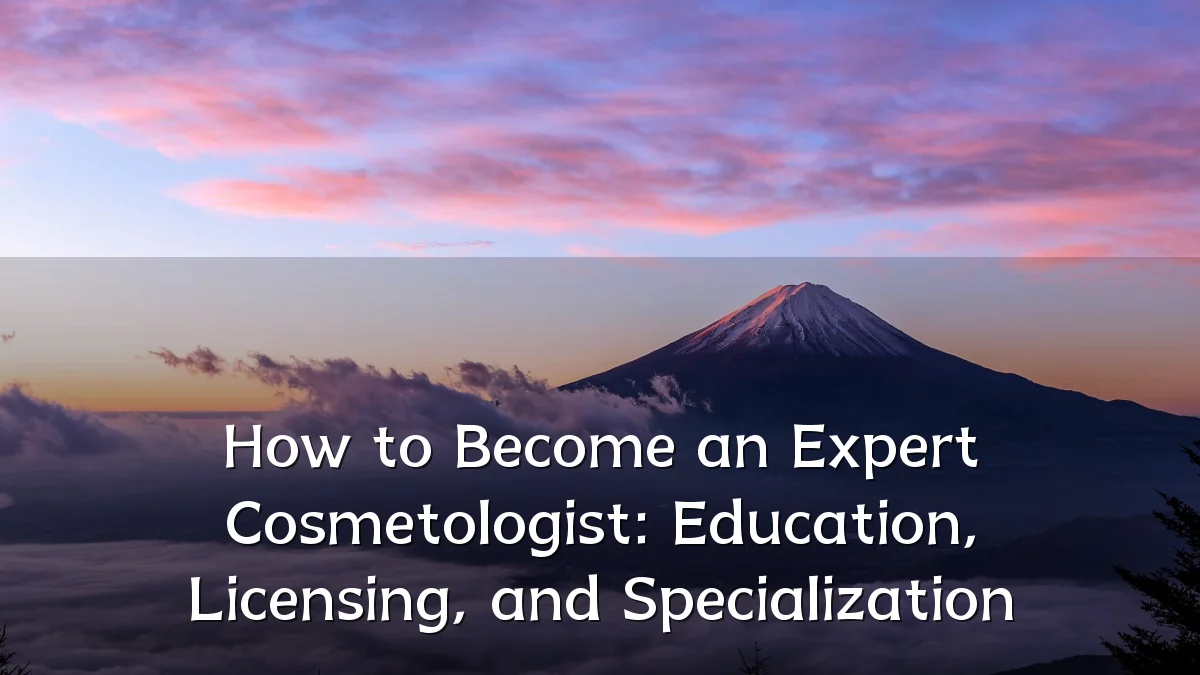 How to Become an Expert Cosmetologist: Education, Licensing, and Specialization