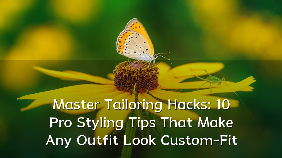 Master Tailoring Hacks: 10 Pro Styling Tips That Make Any Outfit Look Custom-Fit
