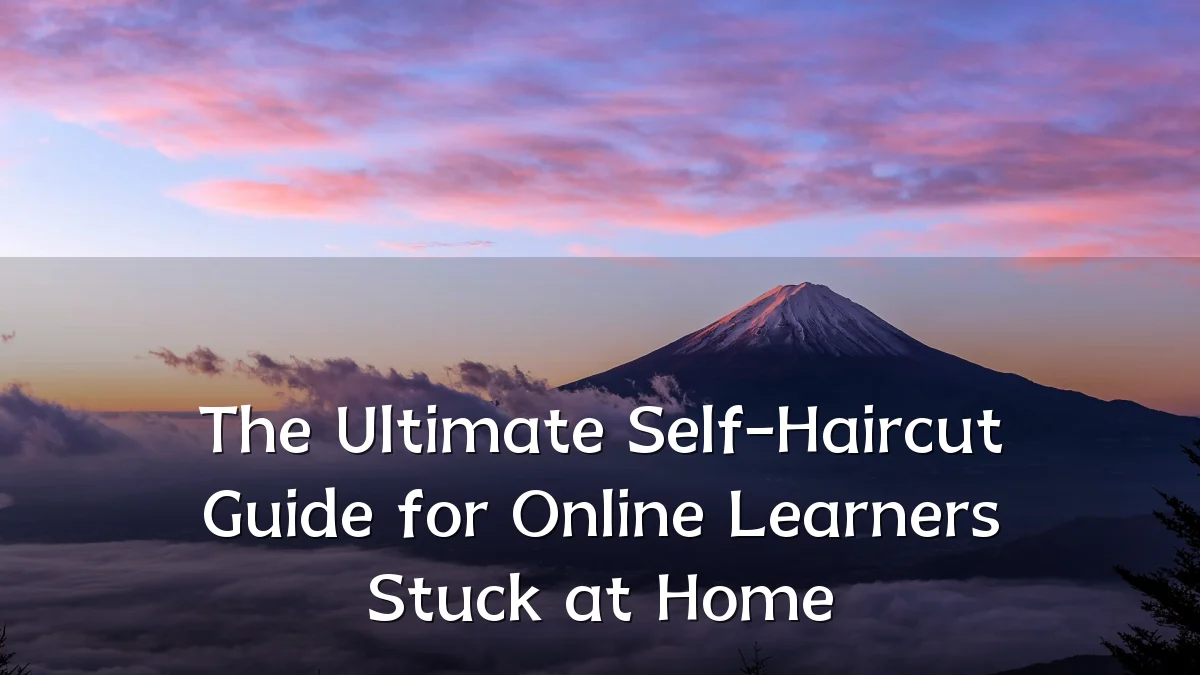 The Ultimate Self-Haircut Guide for Online Learners Stuck at Home