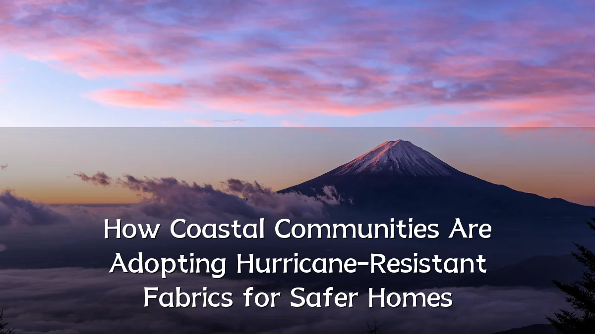 How Coastal Communities Are Adopting Hurricane-Resistant Fabrics for Safer Homes